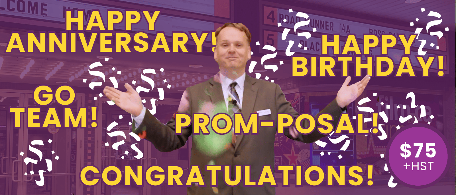 Pre-show personalization 